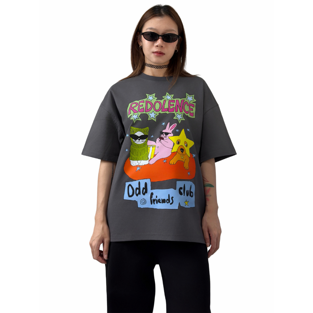 (Pre-order4-7days) Redolence.studio Odd Friends Clubs เสื้อยืดทรงoversize