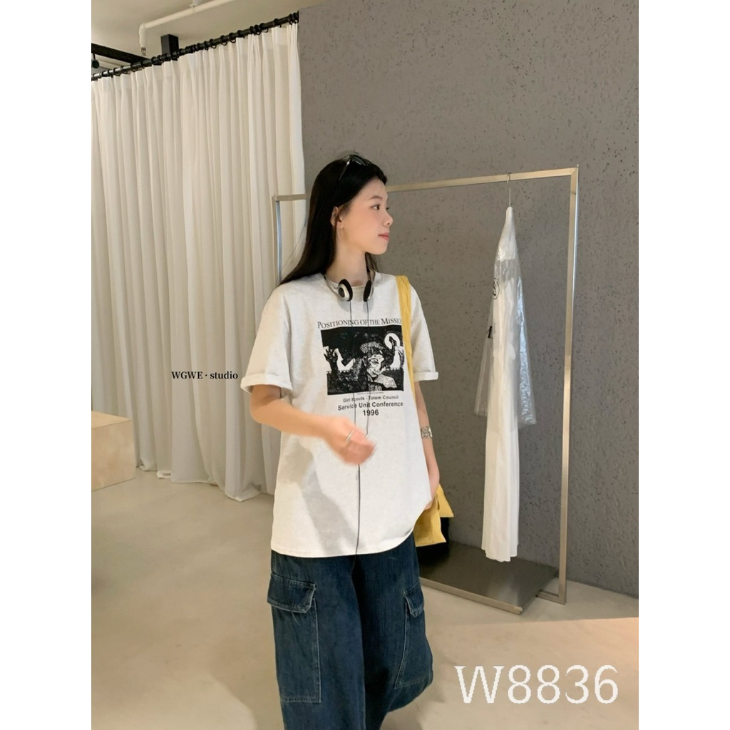 W8836 เสื้อแฟชั่น Tag ️WGWE ราคา ถูกที่สุด ดีลบีเคเค แกลเลอรีภาพที่ 2
