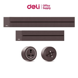 Deli อแดปเตอร์ หัวอแดปเตอร์รางสไลด์ 2500W ล็อคแน่นกันหลุด ทนร้อนสูง พร้อมไฟ LED แจ้งสถานะ Adapter