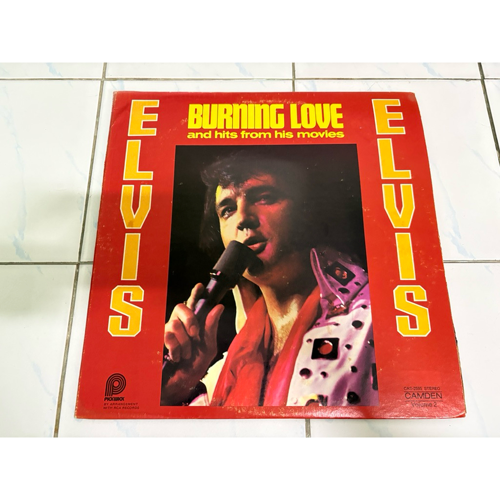แผ่นเสียง : ELVIS - BURNING LOVE.