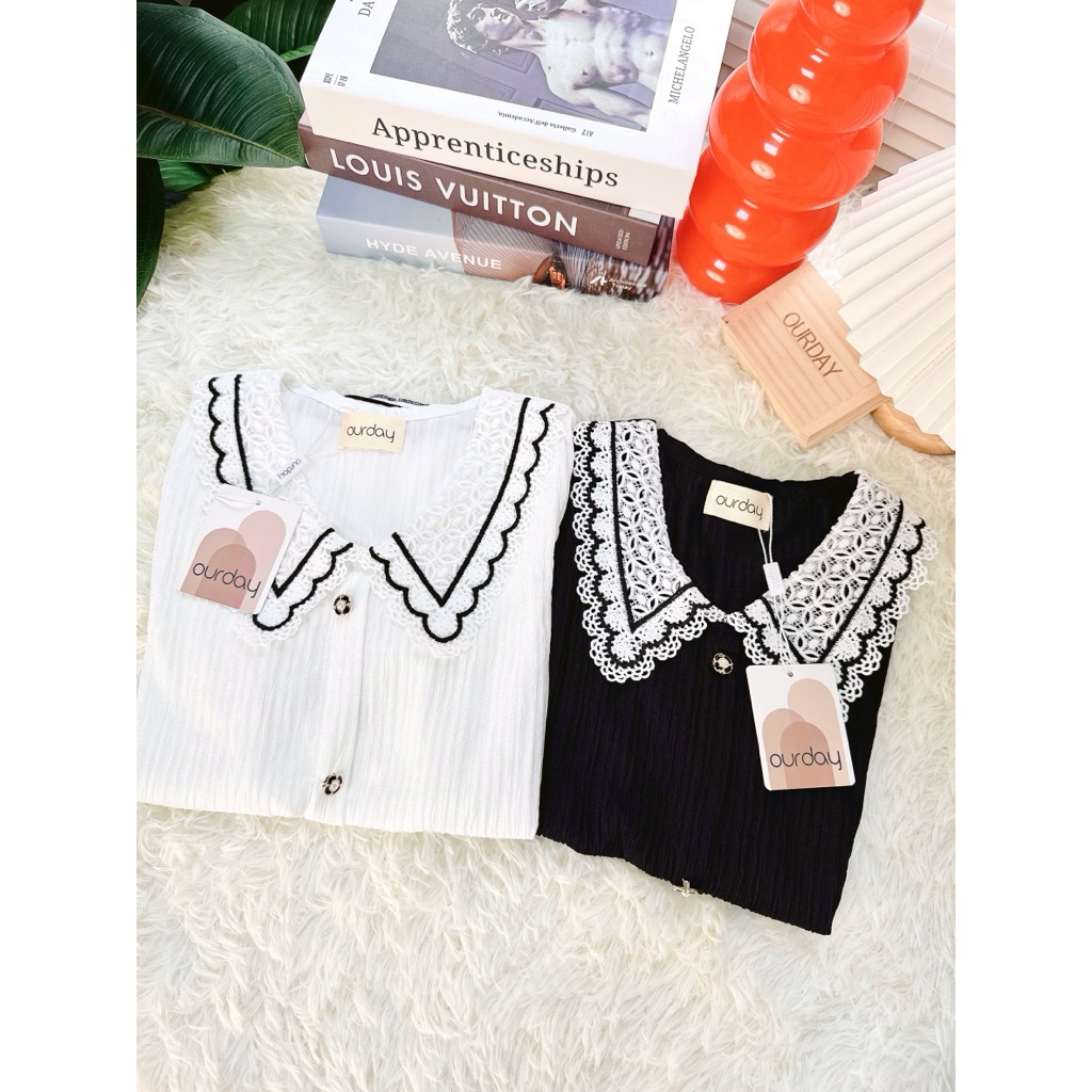 เสื้องานแต่งลูกไม้มาแรงมาก รุ่นนี้ผ้ารRibนุ่มมาก มาพร้อมกระดุมดอกไม้ไฮโซลงตัวสุดๆ #5384