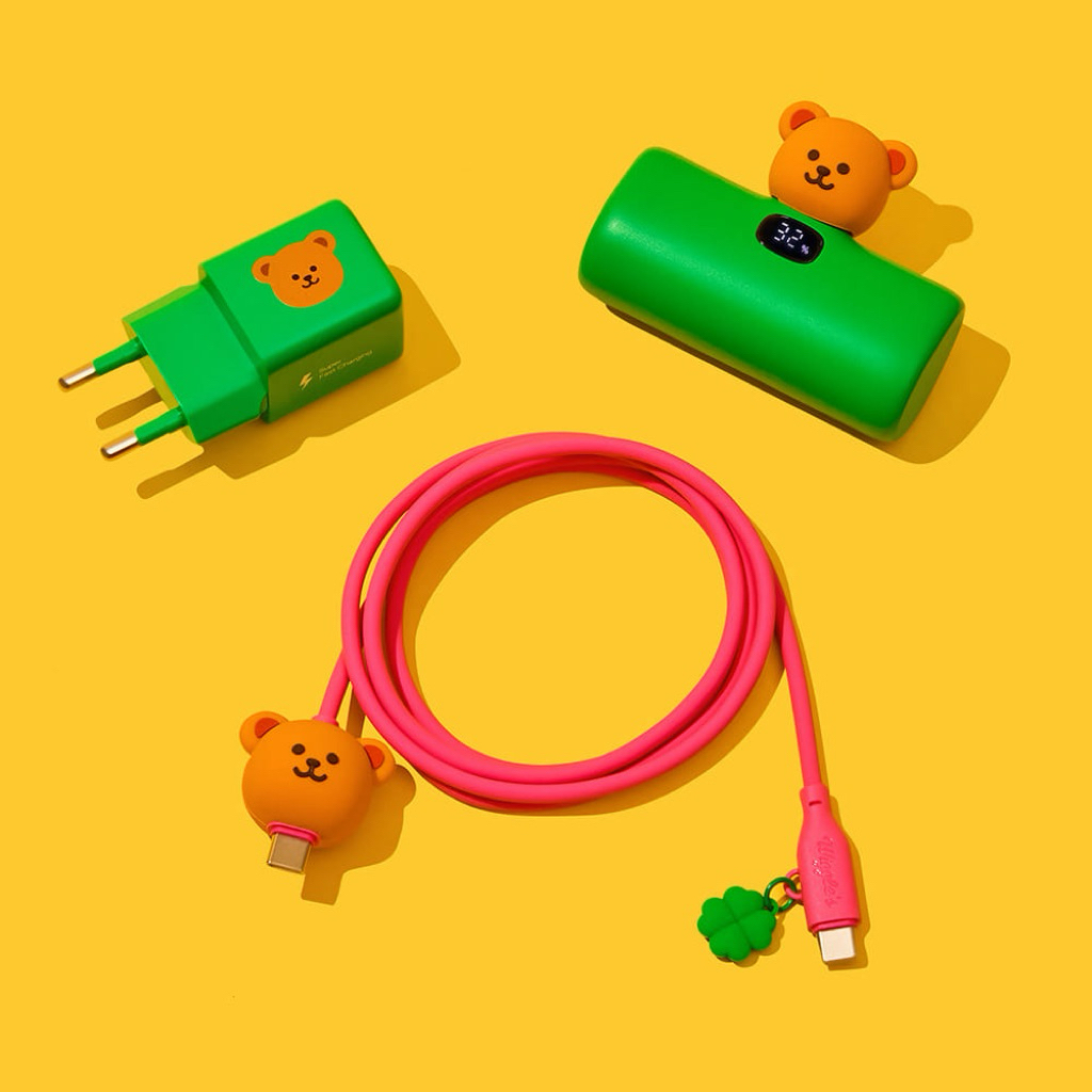 [ของแท้100%]งานเกาหลี สายชาร์จ/พาวเวอร์แบงค์ Wiggle Wiggle รุ่น Fast Charge