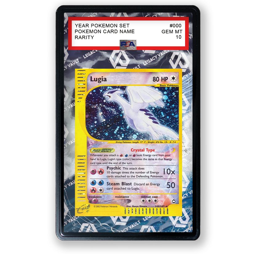 Lugia #149 [Crystal Lugia] Pokemon Aquapolis / #90 Pokemon Japanese Wind from the Sea Extended Art F