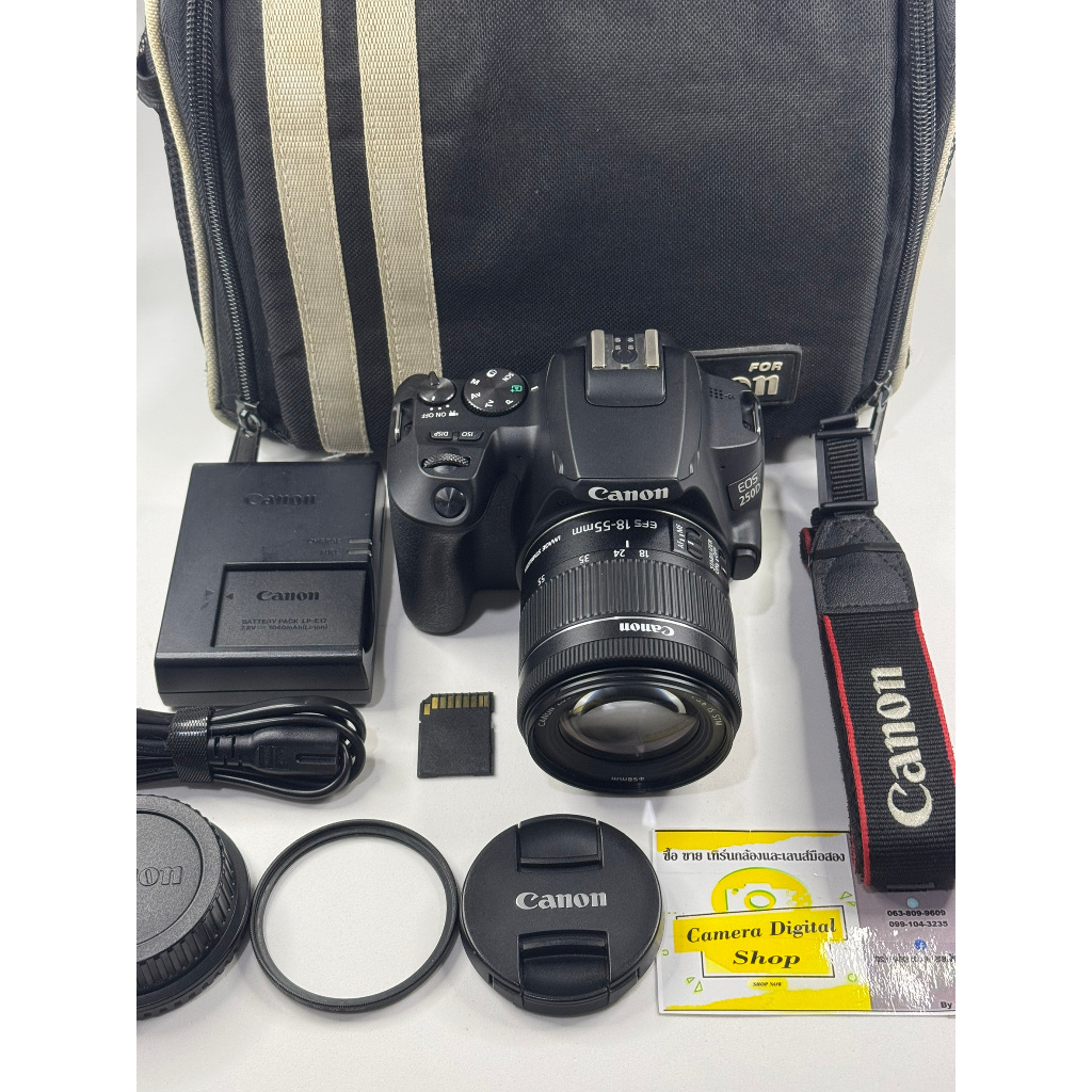 กล้องมือสอง Canon EOS 250D + Lens Canon 18-55mm F4-5.6 IS STM