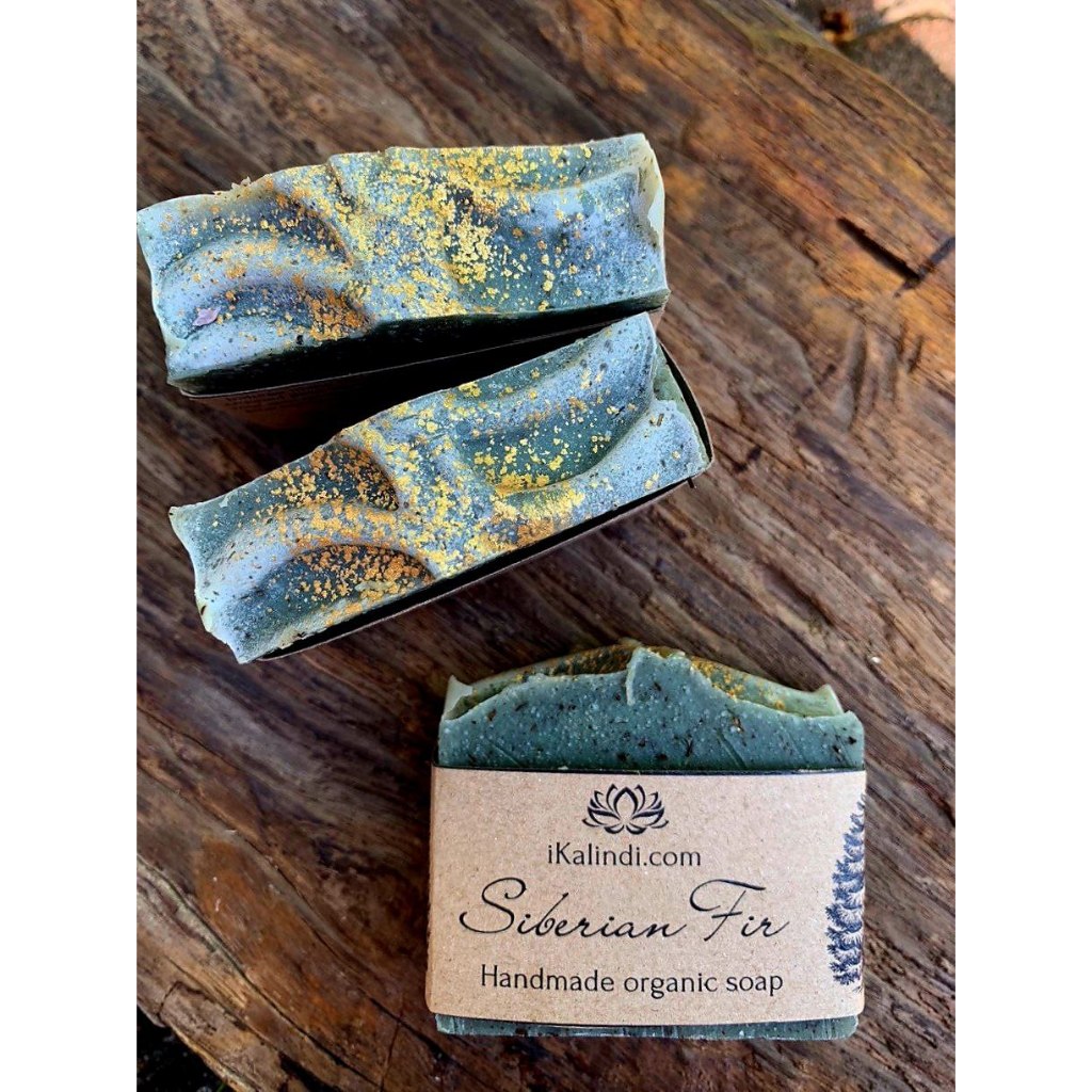 Kalindi Luxury: สบู่ธรรมชาติทำมือ | สบู่ทำมือมังสวิรัติบำรุงผิว Siberian Fir สำหรับผิว | ต้นสนไซบีเร