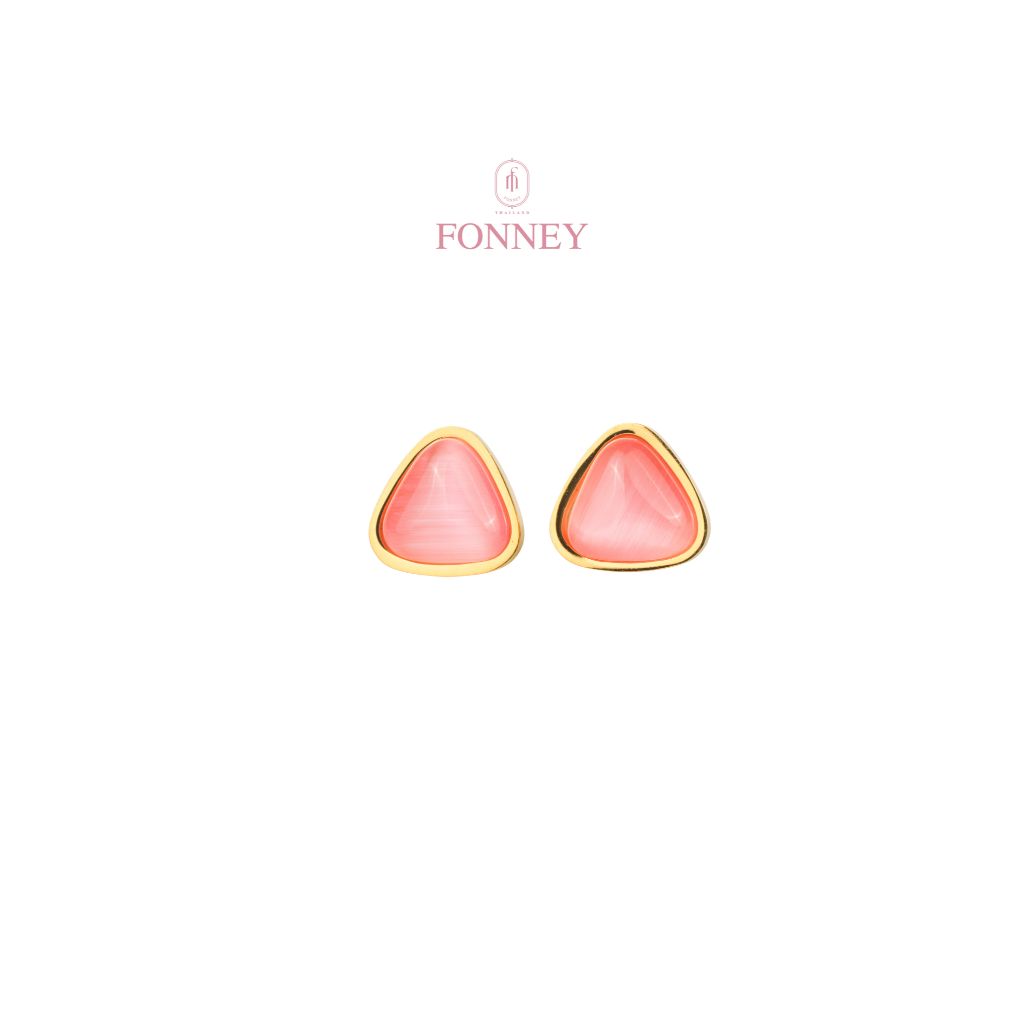 ER-11 New-Fonney ต่างหูสแตนเลสไม่ลอก ไม่ดำ