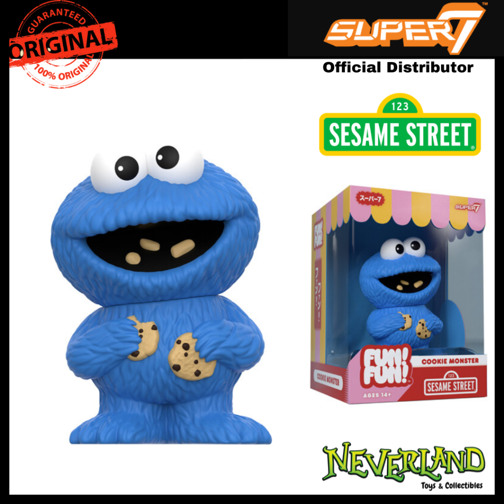 Super7 Sesame Street Cookie Monster FUN FUN Wave 2 Figure