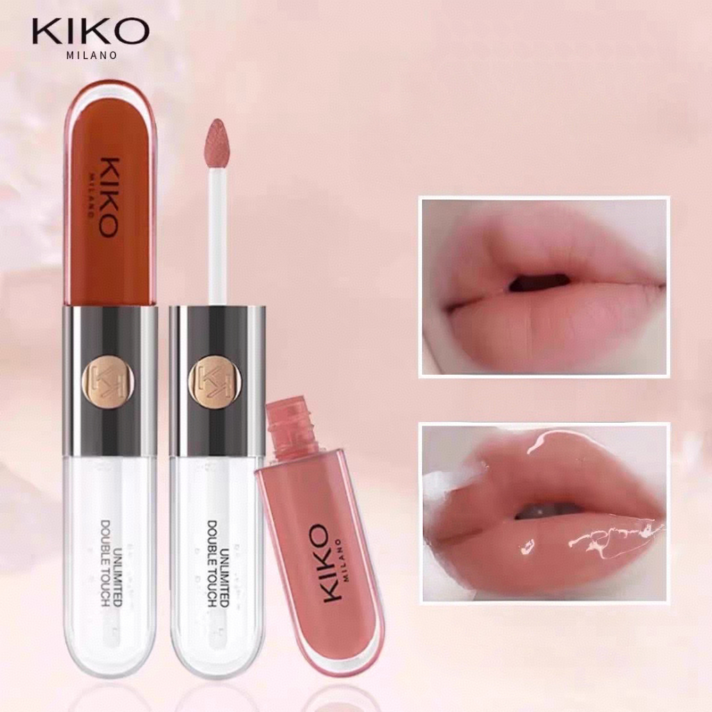 [แท้/พร้อมส่ง] KIKO Milano Double Touch ลิปจูบไม่หลุด ติดทนนาน 16 ชม. ไม่ติดแมสก์