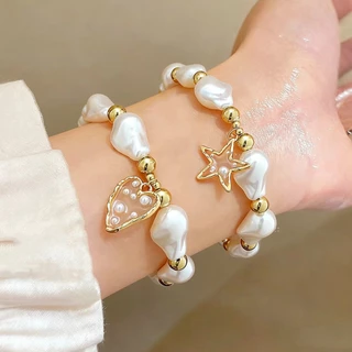 สร้อยข้อมือ กำไล สไตล์เกาหลี ins ลูกปัด🏝️ แฟชั่น สำหรับผู้หญิง retro เพชร คุณภาพสูง หรูหรา✨ ส่งเร็ว สไตล์หลากหลาย COD