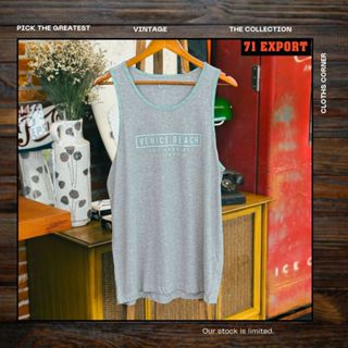 เสื้อกล้ามผู้ชาย สีเทา ทรงหลวม ใส่สบาย ระบายอากาศดี S-L