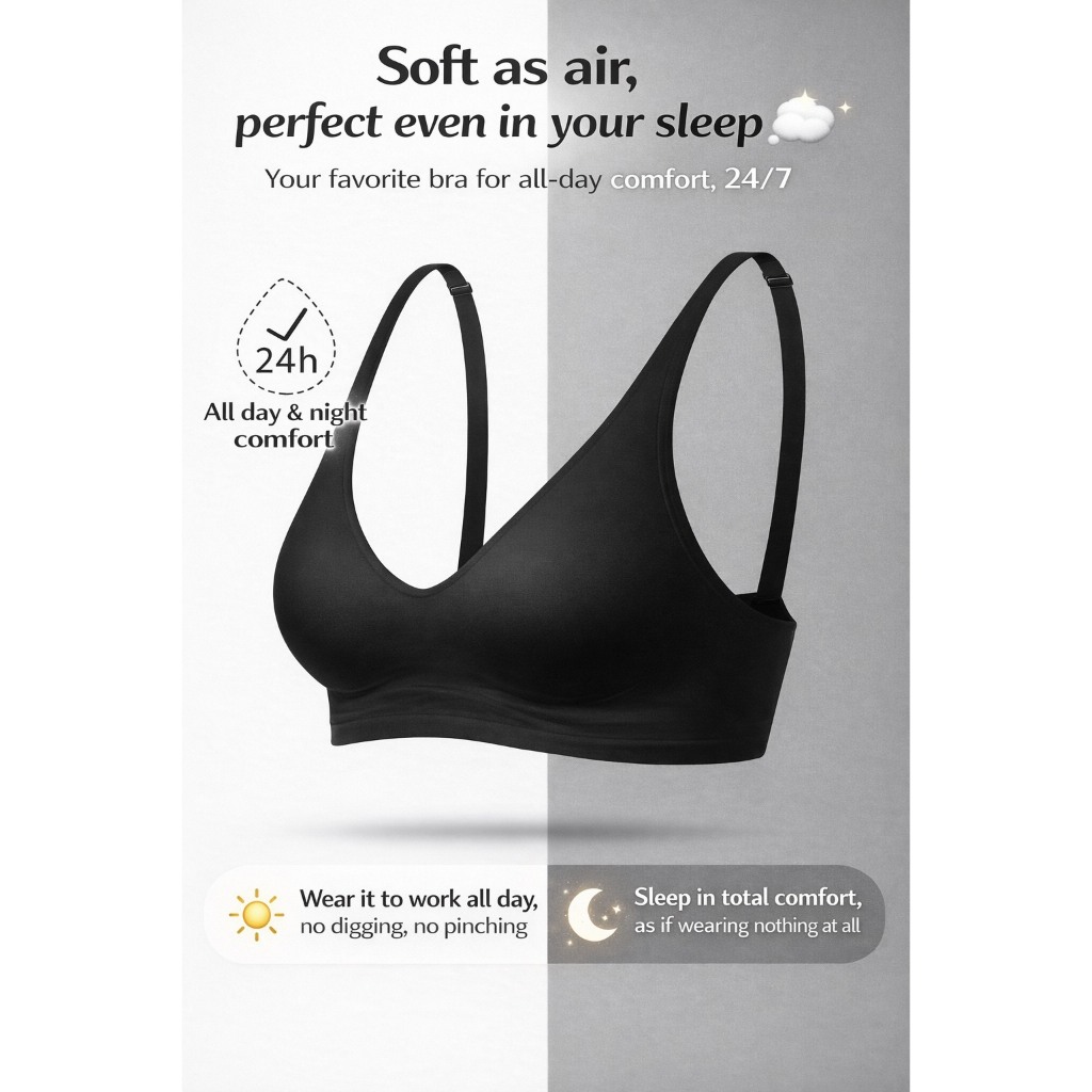 Wireless soft support bra by Skinn intimate