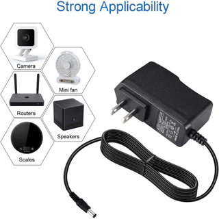 Actual 🇹🇭 อะแดปเตอร์กล้องวงจรปิด 12V 1A/2A หัว 5.5x2.1mm สายชาร์จสำหรับกล้องวงจรปิด COD