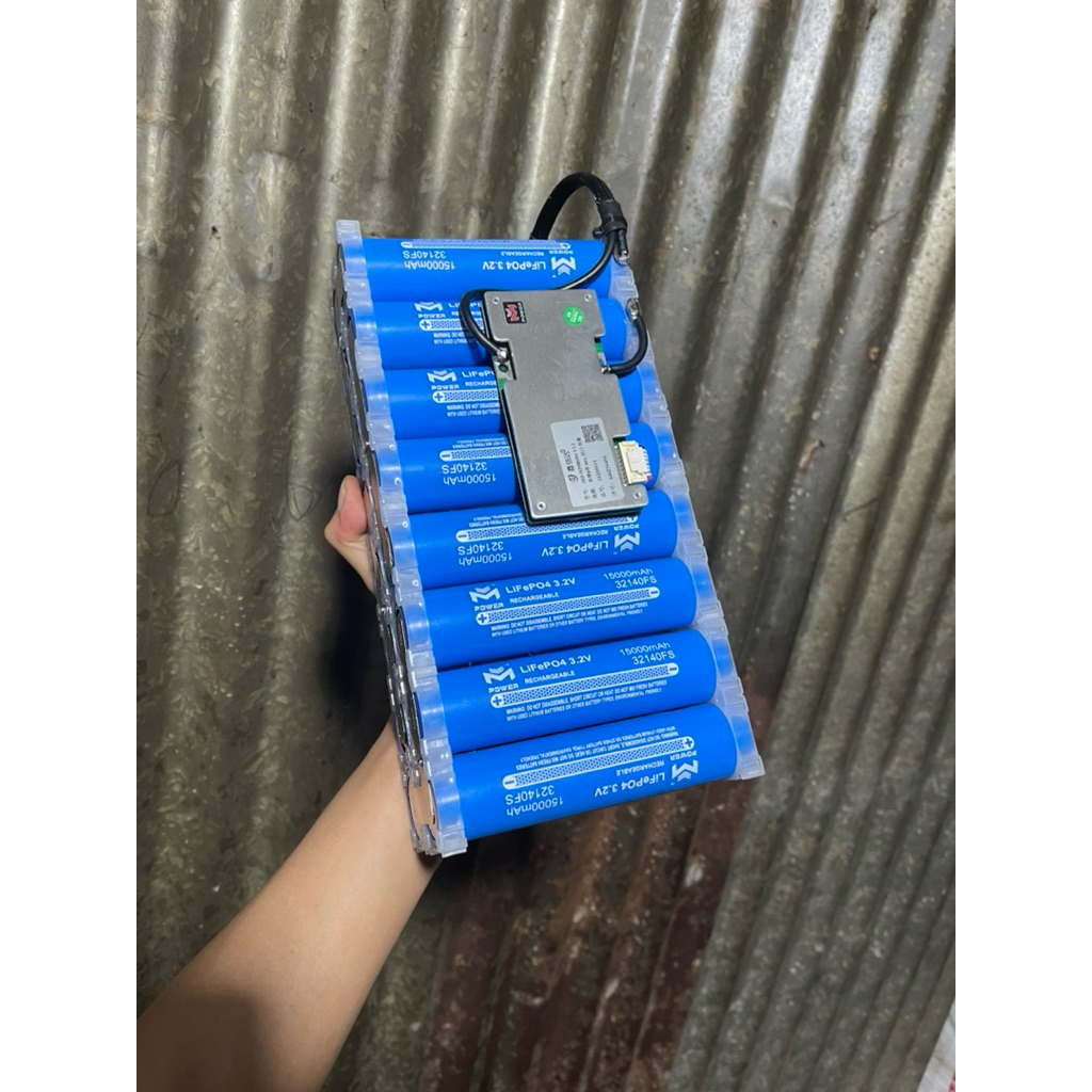 แบตเตอรี่8s30A 25-27V Bms35a Mpower รวมที่ชาร์จ