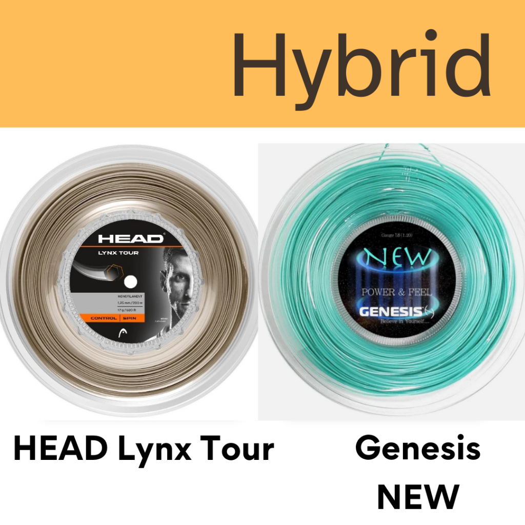 เอ็นเทนนิสไฮบริด Head Lynx Tour / Genesis NEW (ตัดแบ่ง)