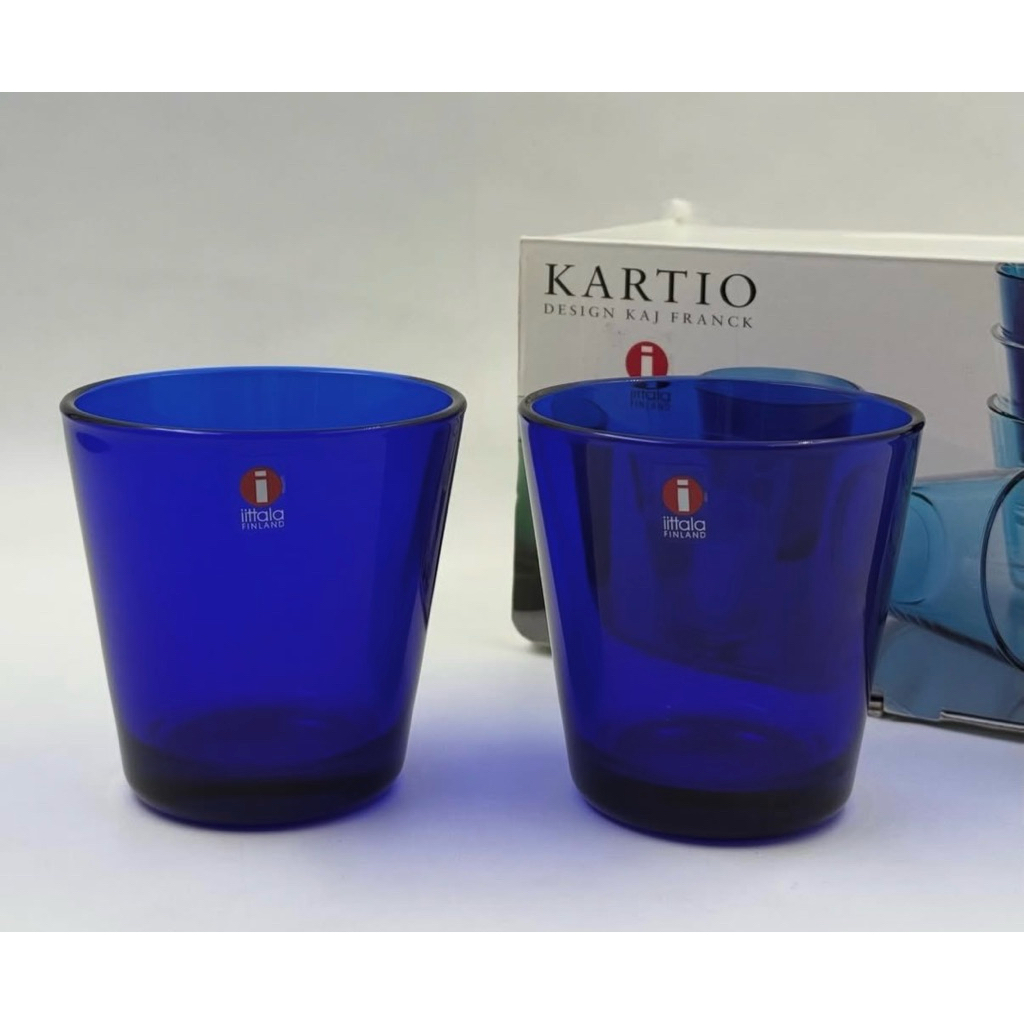 แก้ว Iittala Kartio สีน้ำเงิน ชุด 2ใบ