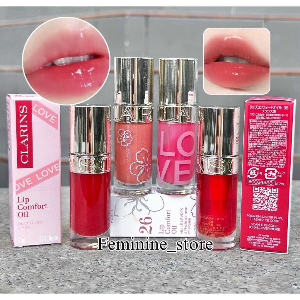 ✨ป้ายไทย/ญี่ปุ่น✨ CLARlNS Lip comfort oil ขนาด 7 ml./1.4ml.