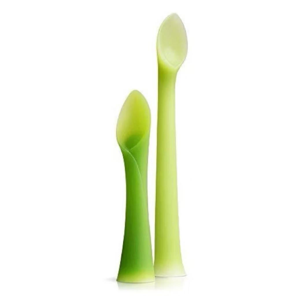 Olababy Baby ช้อนป้อนและช้อนหัดทานซิลิโคน (Feeding & Training spoon) Olababy