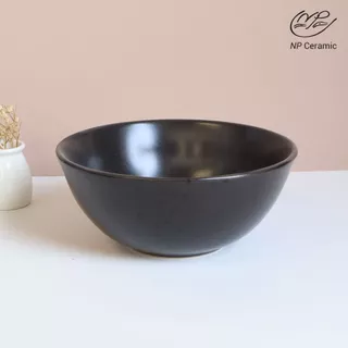 [ลดสูงสุด 80%] NP Ceramic จานเซรามิค ถ้วยชาม สีดำด้านสลัดเม็ด