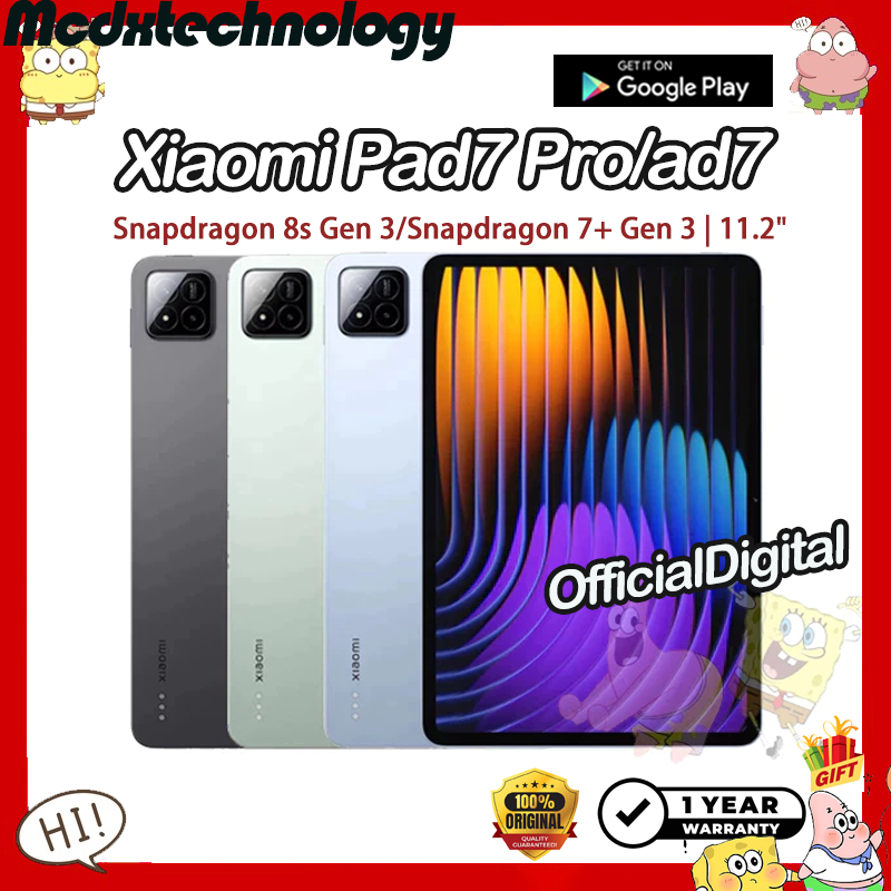 Xiaomi Pad 7 Pro Xiaomi Pad 7 Snapdragon 7+ Gen 3 Xiaomi Pad7 Pro Snapdragon 8s Gen 3 | สนับสนุน Goo