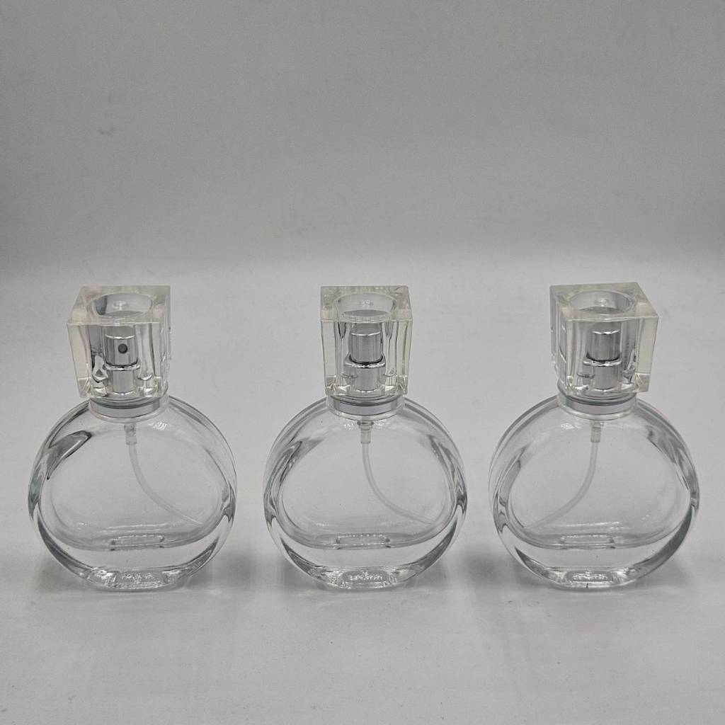 ขวดน้ำหอมกลม ช้าน 25 ml ฝาเงิน ขนาดพกพา