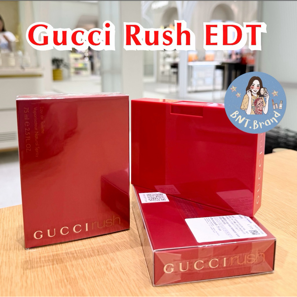 💥พร้อมส่ง💥(แท้ 100% ป้ายคิง) Gucci Rush Eau De Toilette 75ml. ผลิตปี 2025