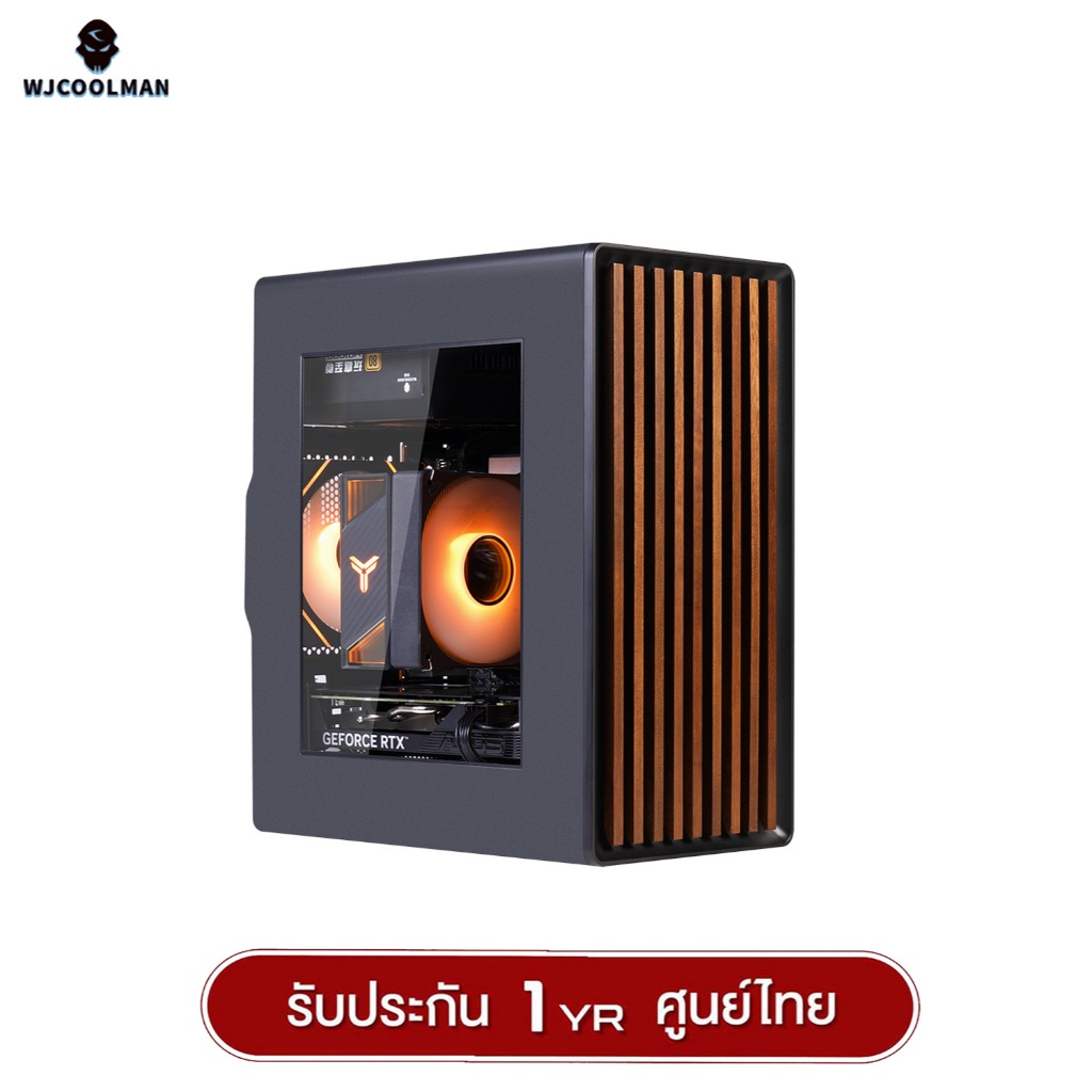 เคสคอมพิวเตอร์ WJCOOLMAN CRAFT-3 MATX Case (NO FAN)(NA AIO) รับประกันสินค้า 1 ปี
