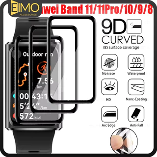กระจกนิรภัย ฟิล์มนุ่ม Huawei Band 11 / 11 Pro /10 กันชนป้องกันหน้าจอ นาฬิกาอัจฉริยะ Huawei Band 9 8