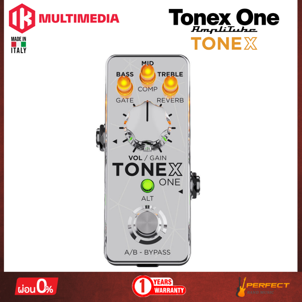 IK MULTIMEDIA TONEX ONE Joe Satriani เอฟเฟคกีตาร์ (Limited Edition Silver) * กรุณาสอบถามก่อนสั่งซื้อ