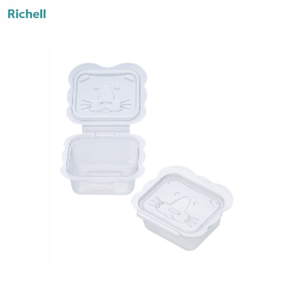 Animal Container 100 ml ชุดภาชนะเก็บอาหารเด็ก Richell จากญี่ปุ่น ขนาด 100 มล.