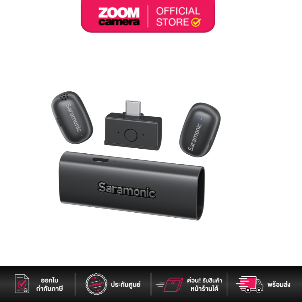 (ส่งด่วนกทม.) Saramonic Air SE AI-Powered Clip-On and Handheld Wireless Microphone ไมโครโฟน (ประกันศ