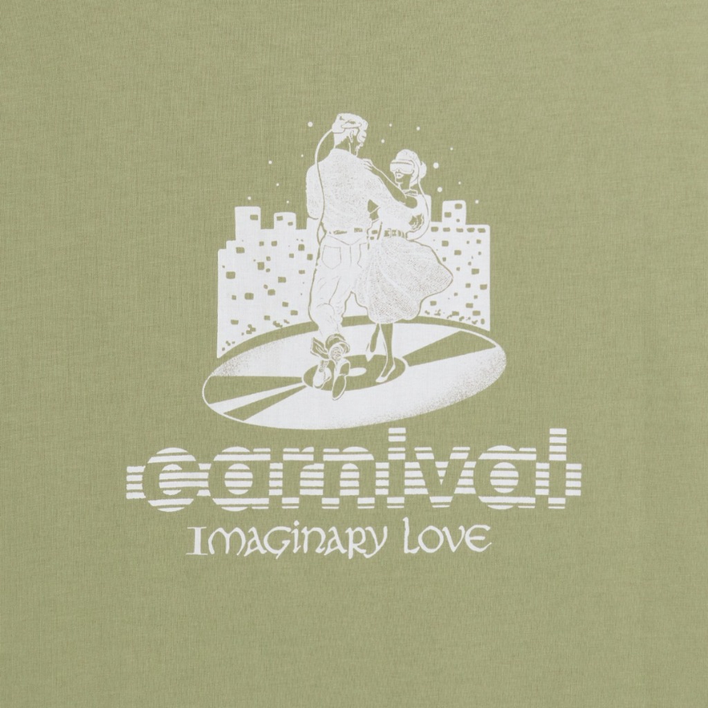 CARNIVAL تيشيرت Boxy ‏Imaginary Love — زيتي — صورة 2