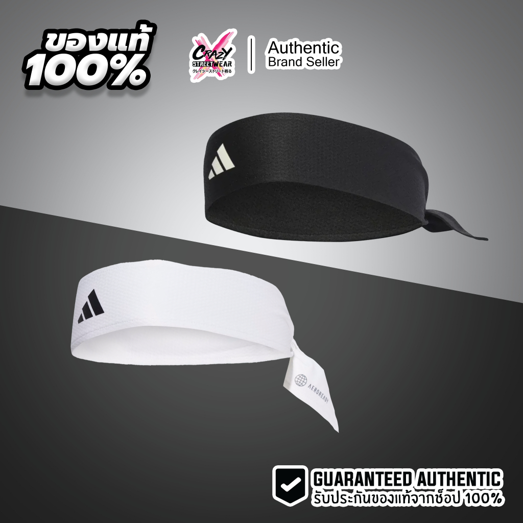 ผ้าคาดศีรษะ Adidas AEROREADY ของแท้ 100% HT3907 / IC3563 ลิขสิทธิ์แท้ อดิดาส ผ้าคาดนักเทนนิส เทนนิส
