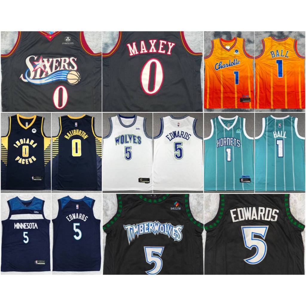 Basketball Jersey เสื้อบาส Anthony Edward, LaMelo Ball, V.Carter เหมาะเล่นบาส ฟิตเนส จัดส่งกรุงเทพ