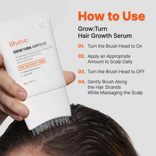 LILYEVE Grow Turn Ampoule 100ml แอมพูลเร่งผมยาว บำรุงรากผม ลดผมร่วง ผมเงางาม