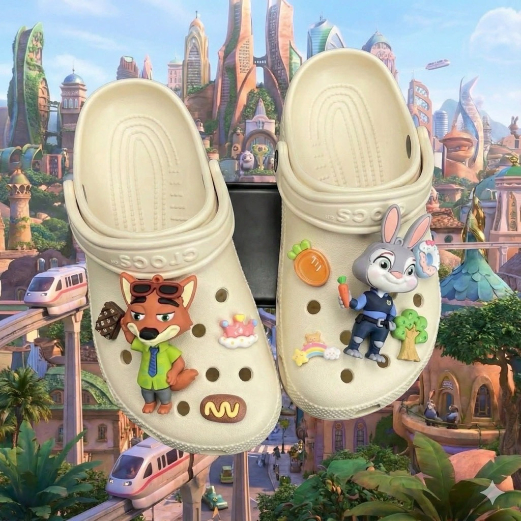 clittle| รองเท้า Cr0cs Zootopia Collection Nick&Judy พรีเมียม นุ่มสบาย รีบเก็บก่อนหมด (จัดส่ง 7-10 วัน) ราคา ถูกที่สุด ดีลบีเคเค แกลเลอรีภาพที่ 3