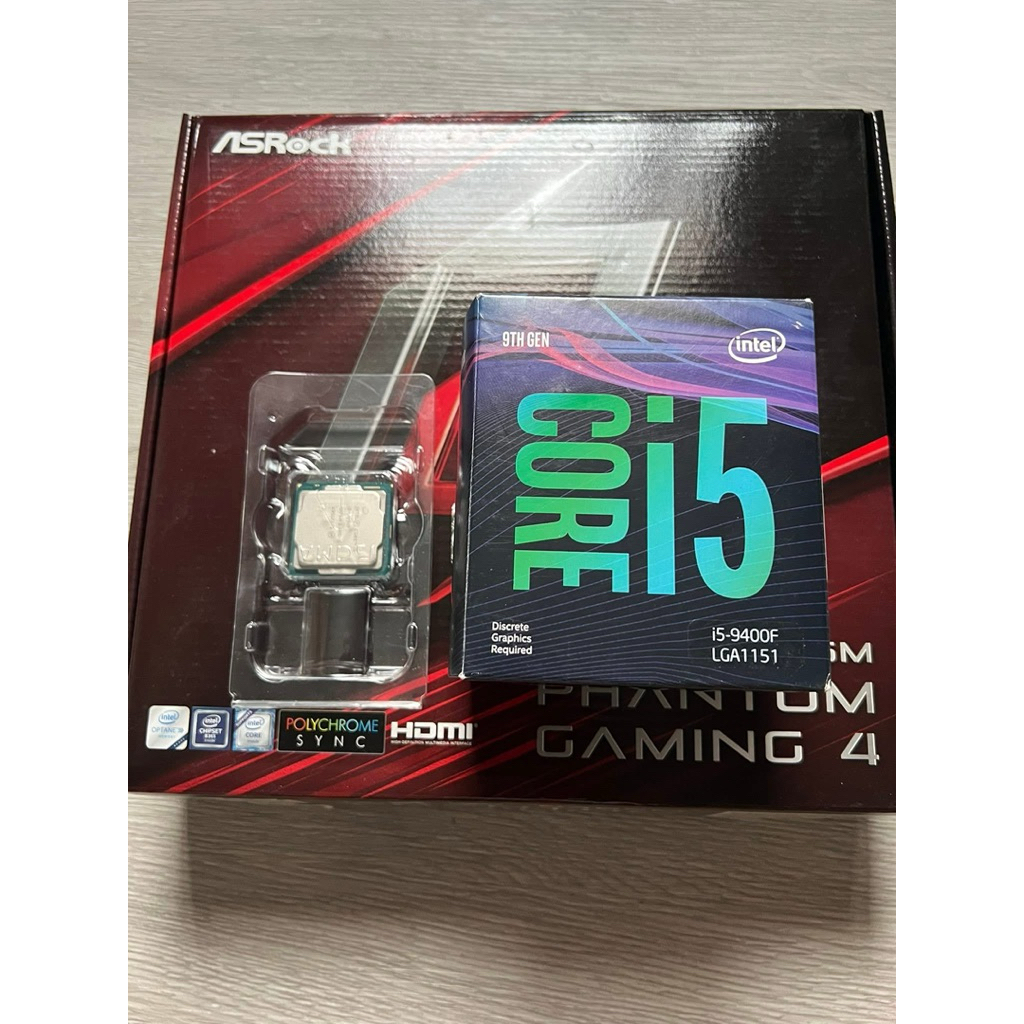 บอร์ด B365M และ CPU i5-9400F มือสอง