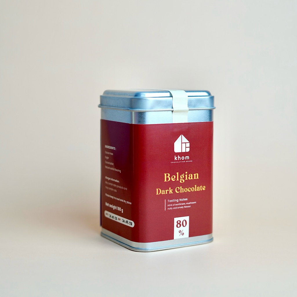 KHOM.CHOCOLATESTORE | Dark chocolate 80% flakes - ดาร์กช็อกโกแลต 80% แบบบดละเอียด