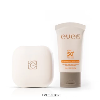 [ส่งด่วน] EVES อีฟส์ เซตคู่หน้าเนียนใสท้าแดด แป้งพัฟอีฟส์ กันแดดหน้าเนียน ป้องกันแสงแดด ปรับสีผิว กันน้ำ คุมมัน