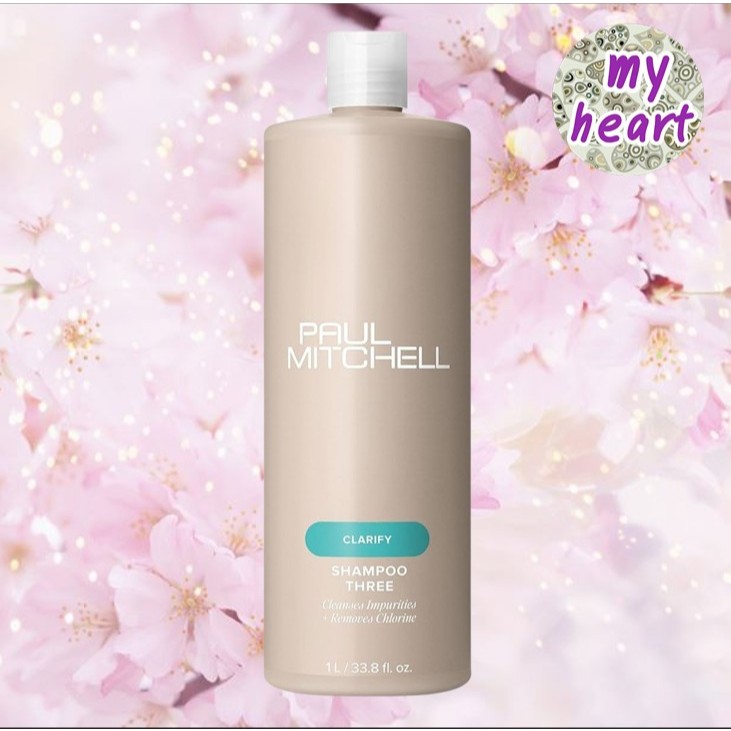 Paul Mitchell Shampoo Three 300/1000 ml แชมพูล้างสารเคมี คลอรีน และสารตกค้าง