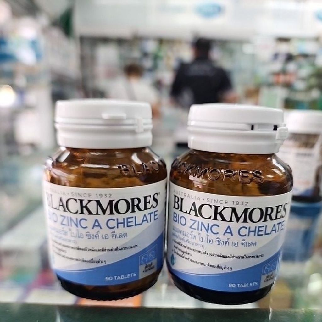 ☄️แพ็คสุดคุ้ม☄️Blackmores Bio Zinc A Chelate 2×90/Pack Exp 1/12/27