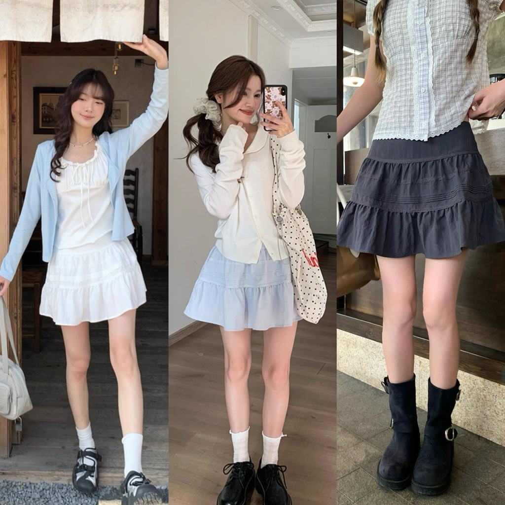 Somedays | 🐰Bibi Skirts กระโปรงสั้นงานซิปข้าง งานพรีเมียมจากตึกเกาหลี🇰🇷