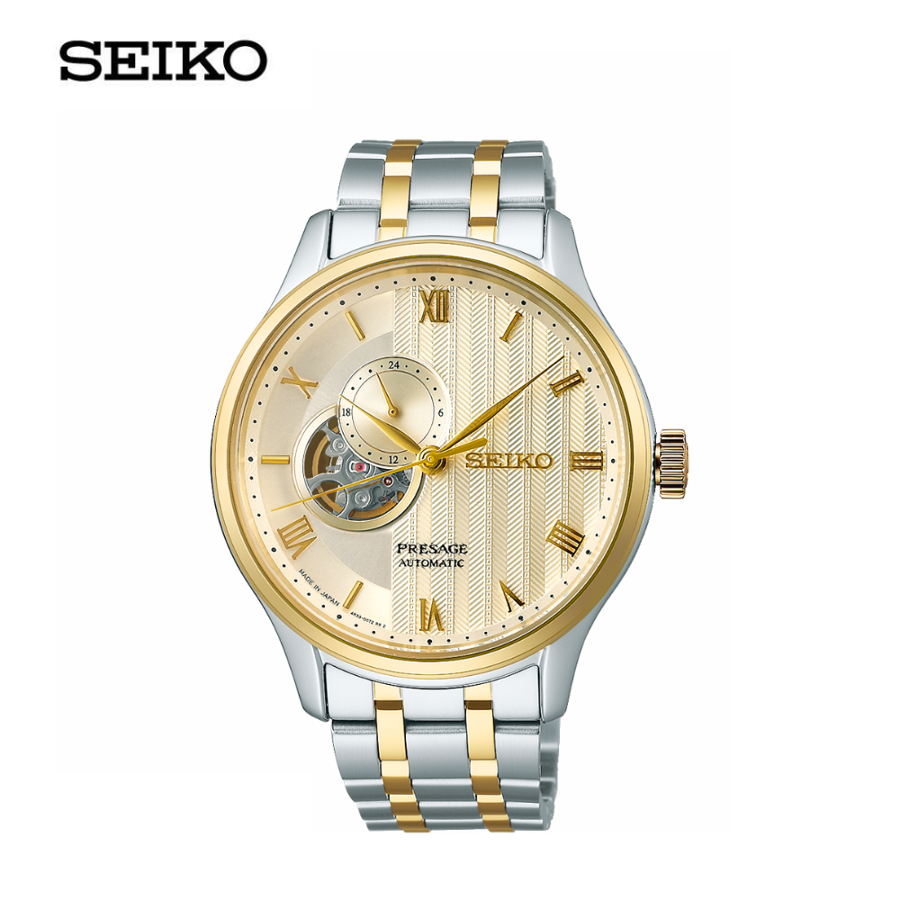 Seiko Presage Japanese Garden นาฬิกาข้อมือ (ไซโก) รุ่น SSA464J ขนาด 41.8 มม.สีทอง