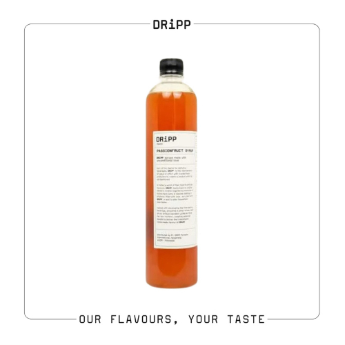 DRiPP Flavour - Passion Fruit 760ml น้ำเชื่อมกลิ่นเสาวรส (ตรา ดริพ) (DRiPP Brand) BBF18/12/2026