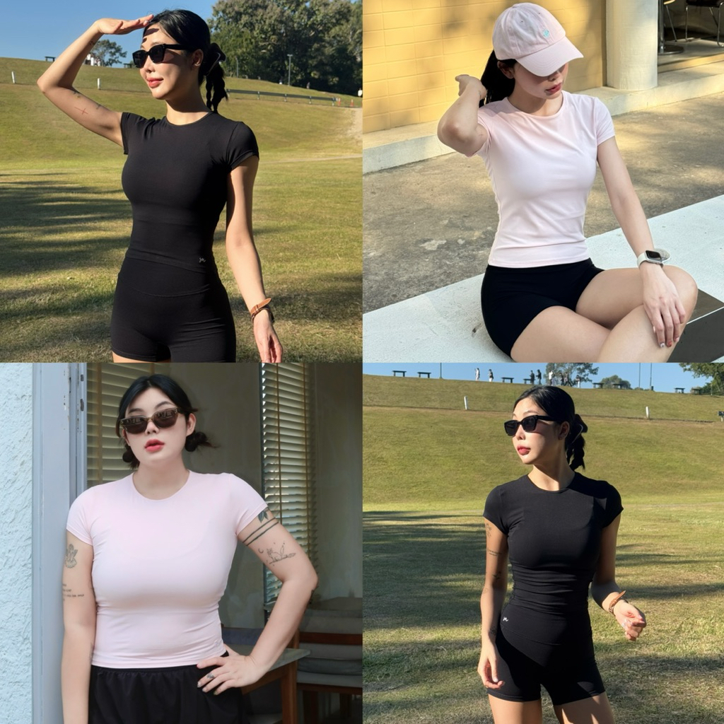 Sisness Daily Top (Short sleeve) เสื้อคลุมออกกำลังกายกันยูวี รุ่นแขนสั้น