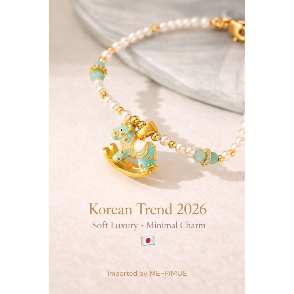 Sweet Horse Charm Necklace 🐎✨ | Korean Style ME~FIMUE
