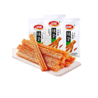 ขนมเส้นหม่าล่าหรือล่าเถียว 卫龙大面筋ขนาด65g เป็นขนมยอดฮิตจากจีนที่โด่งดังไปทั่วโลก เหมาะสำหรับทานเป็นของว่างหรือกับแกล้ม
