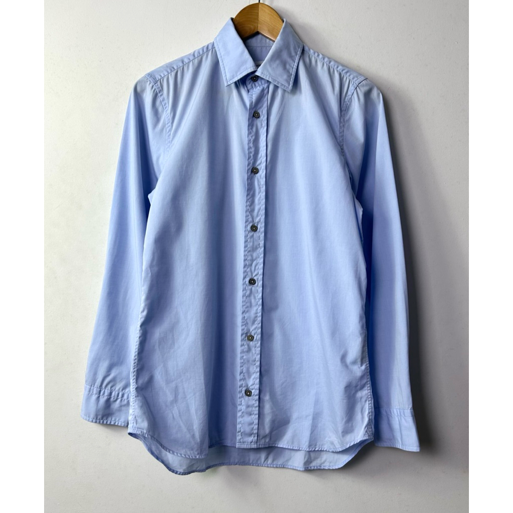 jil.. blue cotton shirt made in italy