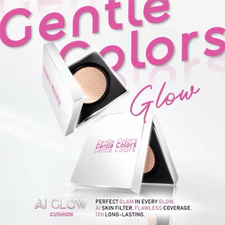 เจนเทิล คัลเลอร์ โกลว์ คุชั่น GENTLE COLORS AI GLOW CUSHION SPF50 PA+++ 10 กรัม มี 5 สีให้เลือก