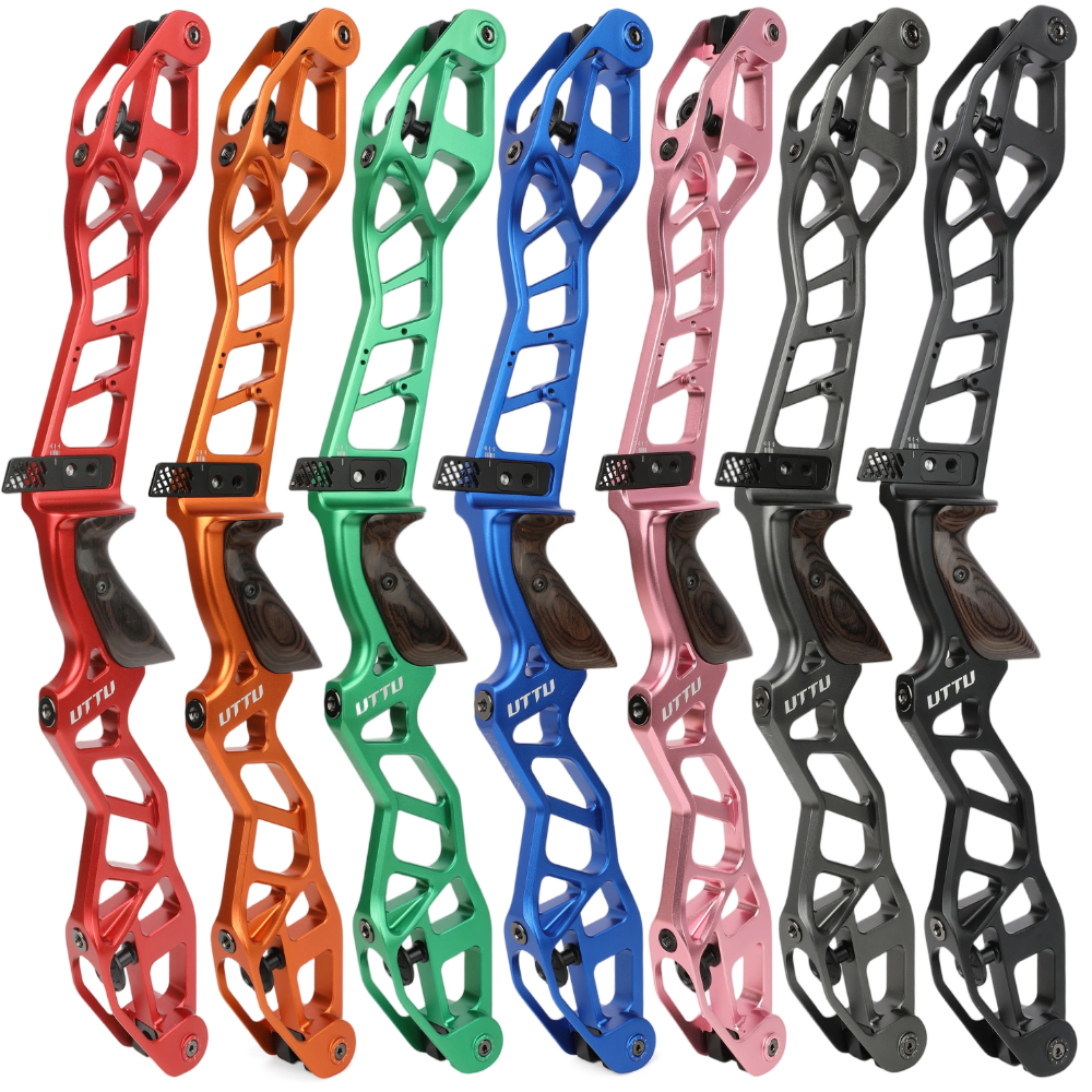 UTTU Competitive Recurve Bow Riser, 6061 Aluminum CNC Machined, ILF Interface, 7 Color Options