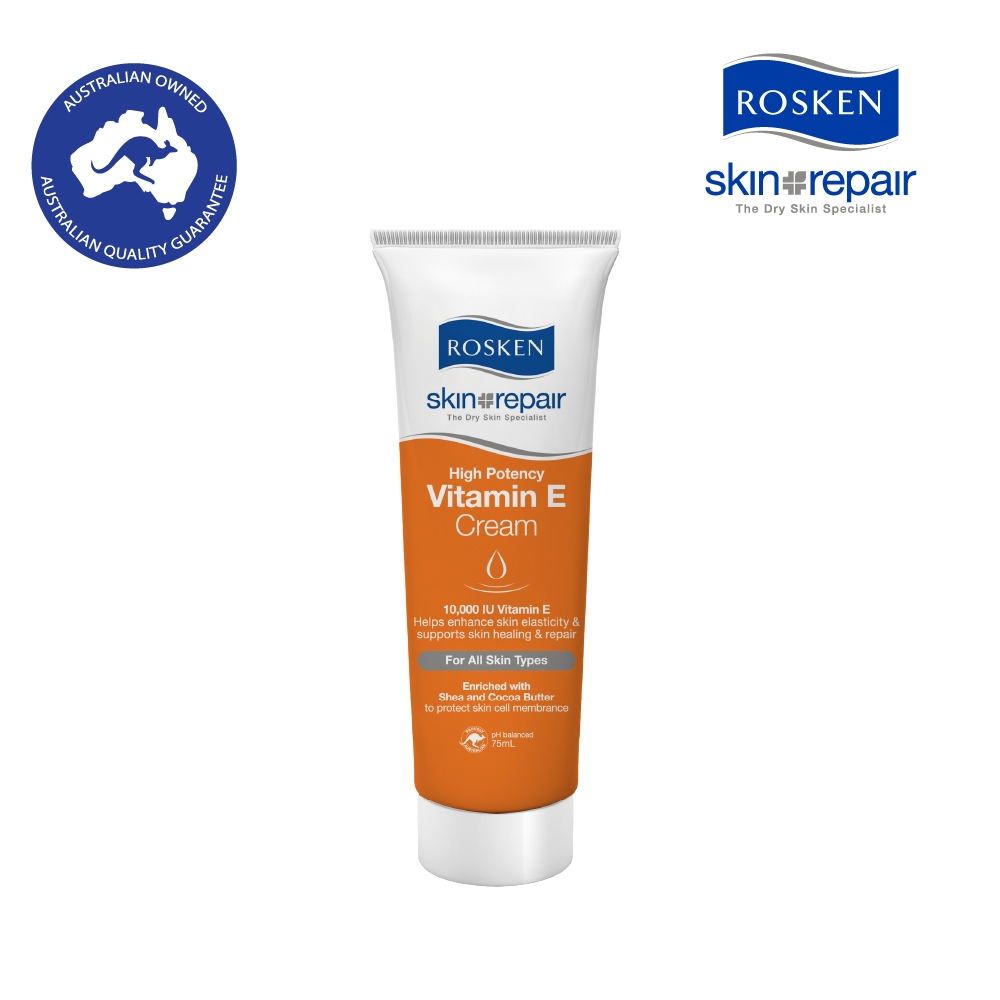 ROSKEN High Potency Vitamin E Cream โรสเคน ไฮ โพเทนซี่ วิตามินอี ครีม (75 ml)